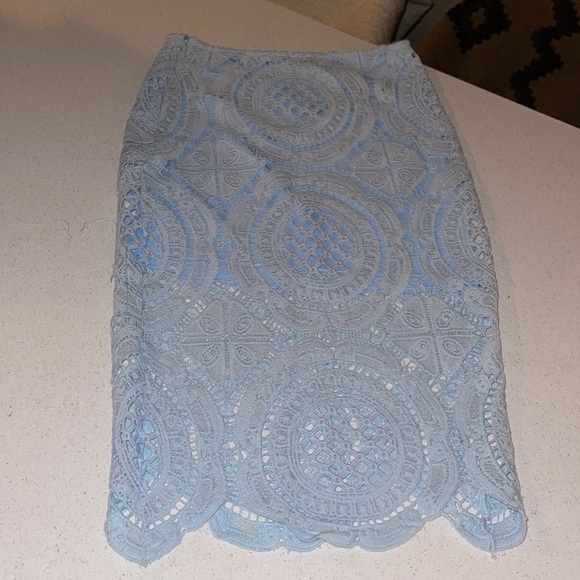 MissGuided Blue Lace Set - Picture 3 of 17